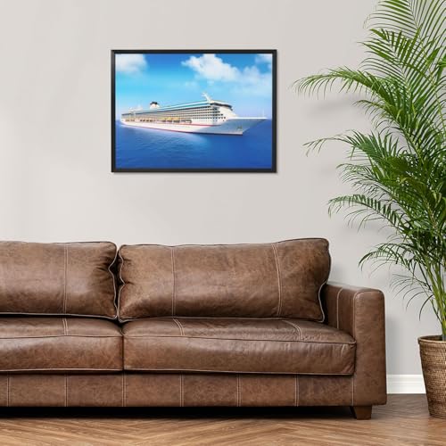Tableau de bateau de croisière pour sublimer la décoration murale du salon