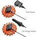 SlimK Rechargeable Led Road Flares Emergency Lights For Vehicles & Boat - Super Bright Roadside Safety Discs with AC Adapter & Car Charger - Magnetic Emergency Flares