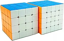Kit Cubo Mágico Quebra Cabeça Profissional Moyu 4x4 E 5x5