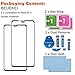 (2 Pack) Beukei Compatible for Mate 20 X Screen Protector Tempered Glass, Full Screen Coverage, Touch Sensitive,Case Friendly, 9H Hardness