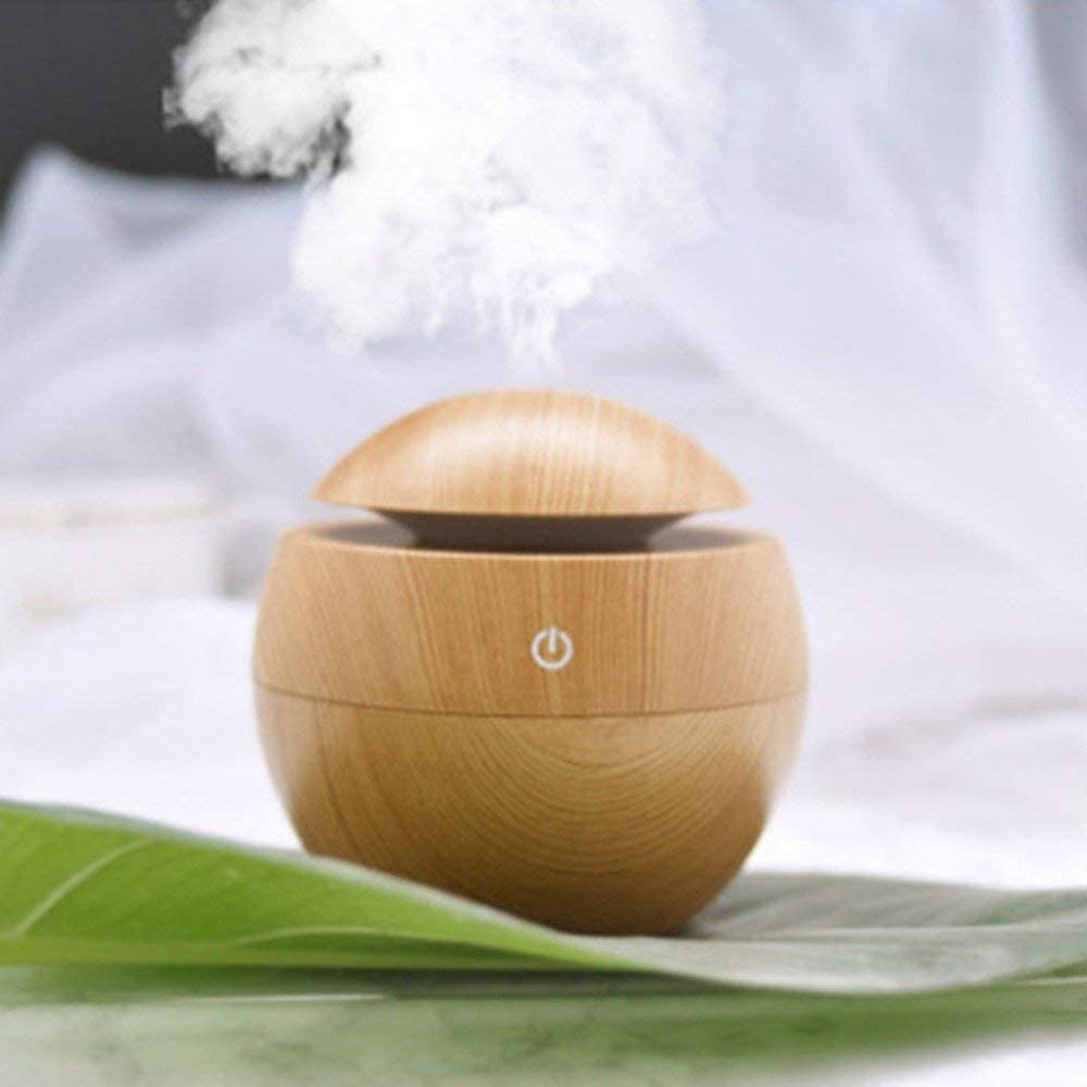 PARABRAHMA Magic Wooden Cool Mist Humidifiers Essential Oil Diffuse Aroma Air Humidifier with Led Night Light Colorful Change for Car, Office, Babies, humidifiers for home(Multi)(Wooden Humidifier)-image-35