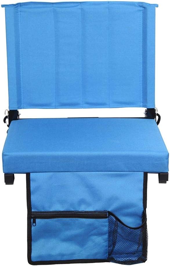 SPORT BEATS 2 Pack Stadium Seats for Bleachers Stadium Chair with Back Support and Wide Padded Cushion-Includes Shoulder Strap and Cup Holder : Sports & Outdoors