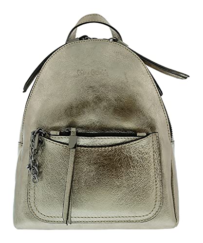 Pierre Cardin Bronze Leather Metallic Large Fashion Backpack2