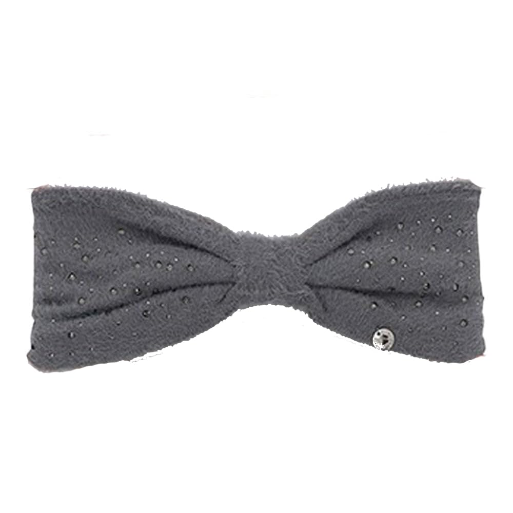 equilibrium Sparkle Bow Ear Warmer Headbands Grey