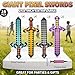 16PCS Inflatable Sword Set, Colorful Balloon Swords with Hand Pump, Party Favor Props for Birthday Events, Theme Parties & Celebrations