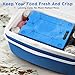 OUTXE Ice Packs for Coolers - 5 Large- 9.5 x 13 Inch, Space Saving - Reusable, Long Lasting, Cold Freezer Packs for Coolers&Totes to Keep Food Fresh