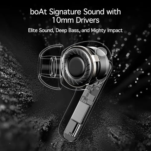 Image of boAt Airdopes 181 Pro TWS Earbuds with 100 Hours Playback, 4 Mics ENx Technology, Beast Mode, Lilac Serenity, ASAP Charge, Bluetooth v5.3 (Frosted Mint)