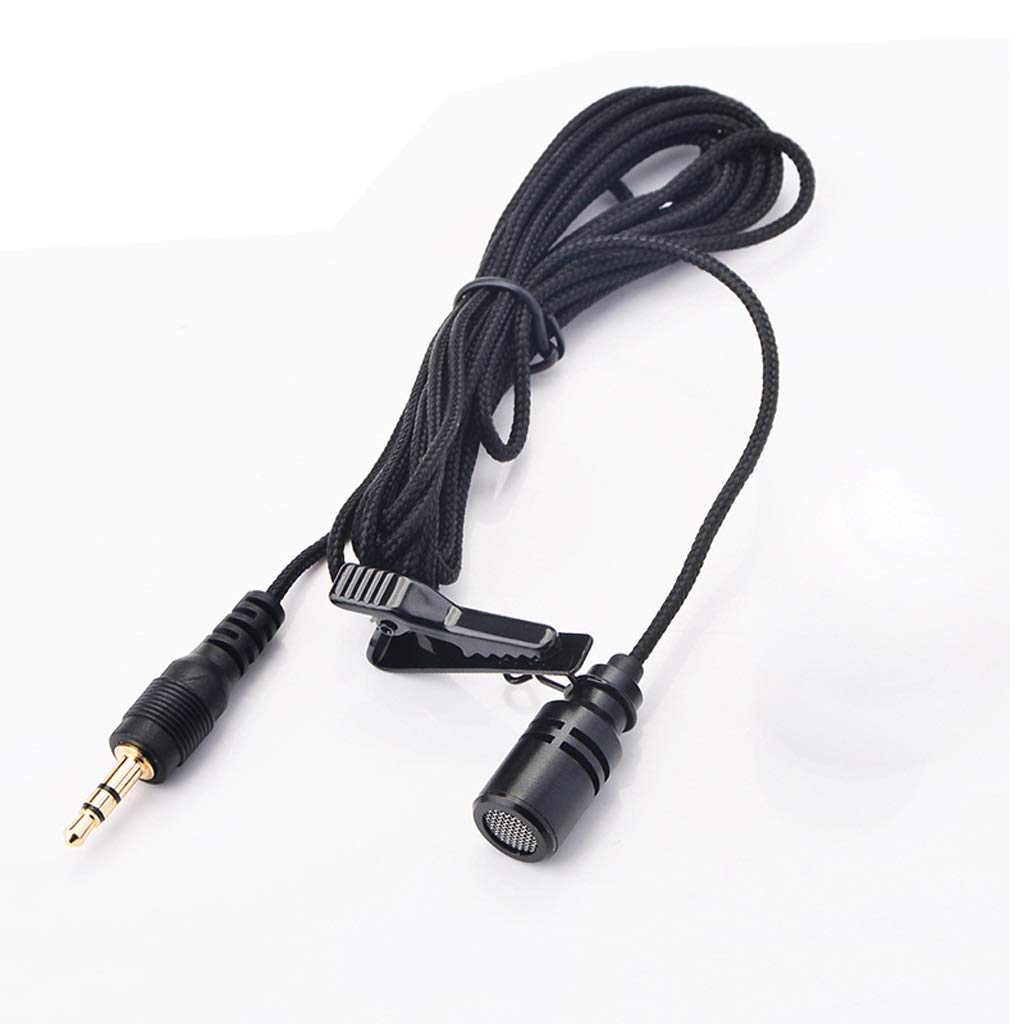 Microphone cravate lavalier 3.5mm en métal omnidirectionnel pour ordinateur portable et smartphone