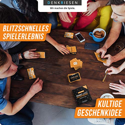 DENKRIESEN - Stadt Land VOLLPFOSTEN - Das Kartenspiel - Classic Edition | Geschenkidee | Stadt Land Fluss | Kartenspiel | Familienspiel | Geburtstagsgeschenk | Reisespiel – Bild 6