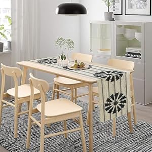 Retro Windmill Table Runner, Rustic Farmhouse Wood Grain Country Style Print Table Runner for Dinning Holiday Party Indoor Outdoor Decor, 13x60inch Retro Windmill Table Runner Rustic Farmhouse Wood Grain Country Style Print Table Runner for Dinning Holiday Party Indoor Outdoor Decor 13x60inch