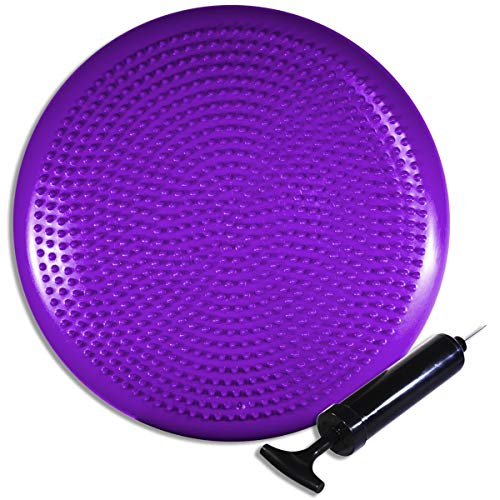 Image of Stages Learning Sensory Builder Class Pack of 10 Active Attention Chair Cushion for Wiggly Bottom Kids Seat Purple 13 inch x 2.5 - Class Pack Class Pack Purple Wiggle Cushions