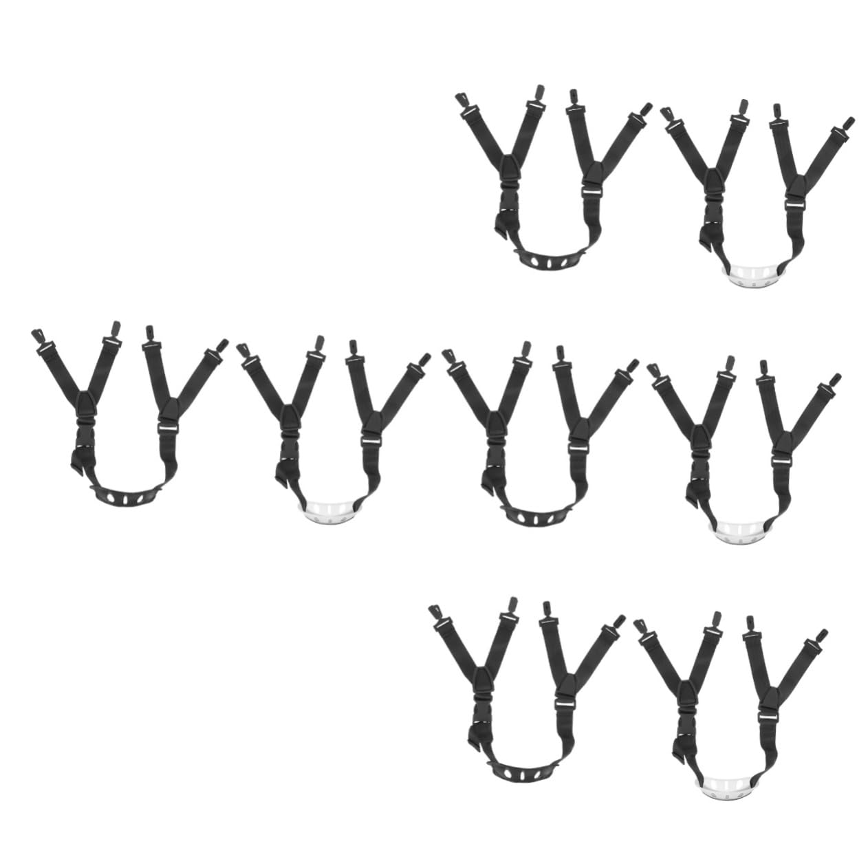 BESPORTBLE 8pcs Hard Hat Chin Strap Wear-resistant Chin Straps for Safety Helmets Lightweight Durable Quick Release Buckle Fit for Construction and Work Use