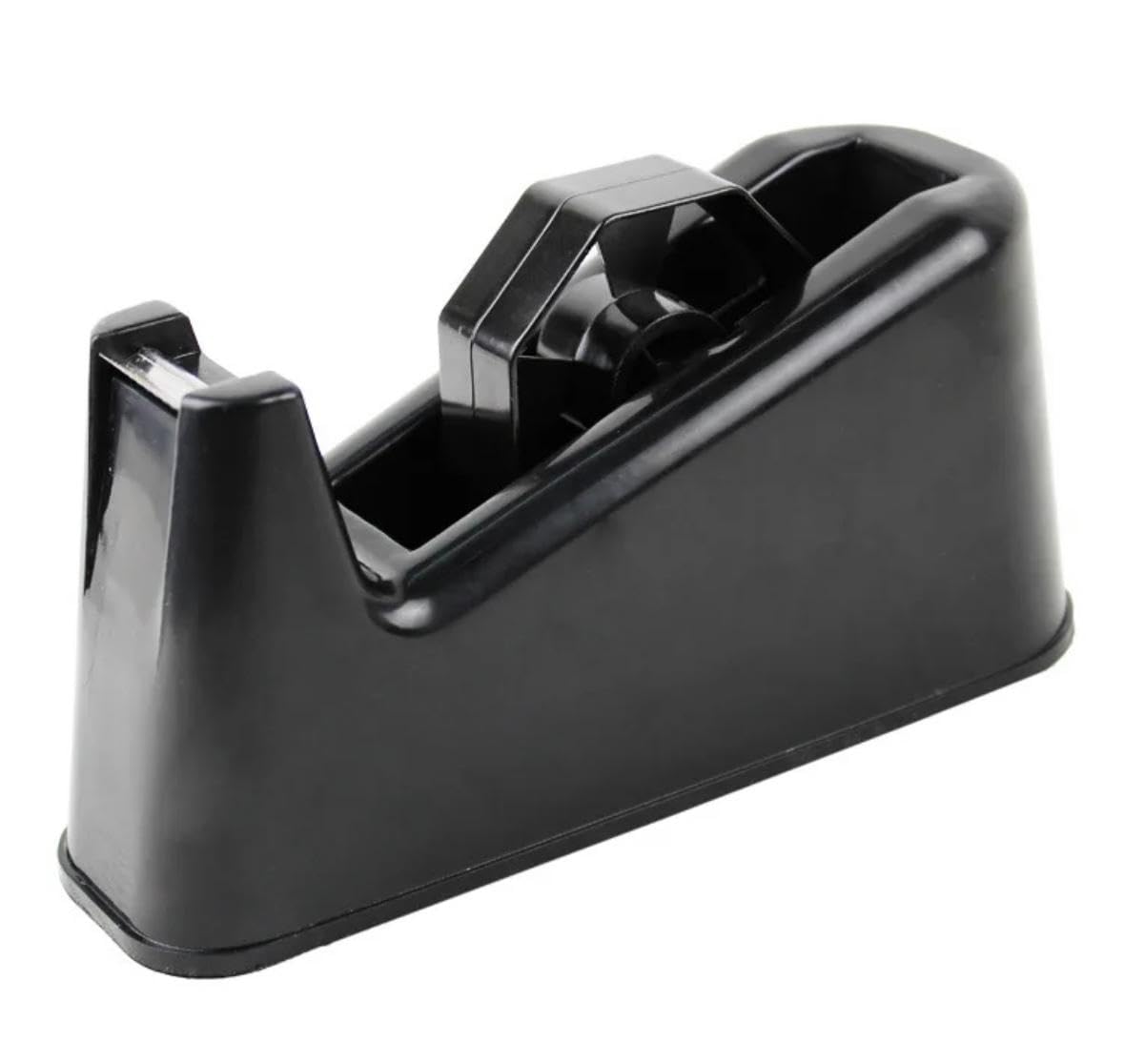Naryal Heavy Duty Tape Dispenser - Durable,Weighted,Non-Skid Base, Ergonomic, One Hand Dispensing (Black)