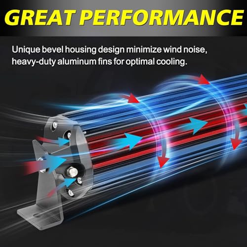 Image of 40 Inch LED Light Bar Kit with Wiring Harness 5D Optics Lens | 400W Double Row LED, Spot Flood Combo Offroad Driving Light Super Bright Bumper Roof Light Bar for Trucks Pickup SUV UTV