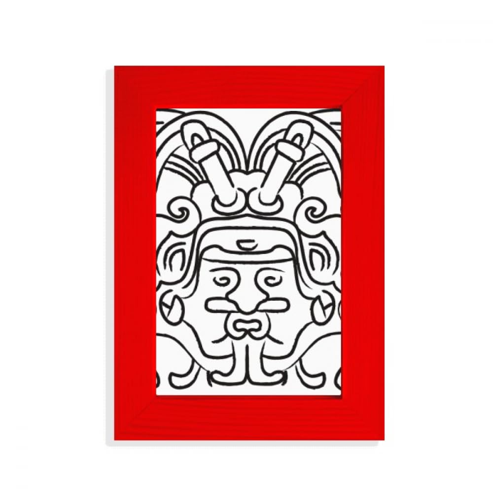 Cadre photo asymétrique Égypte Rouge mural salon décoration maison design