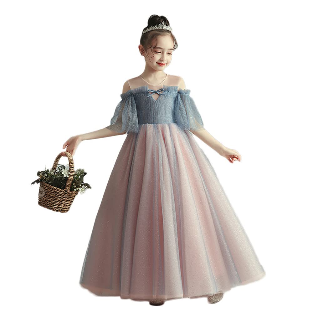 Amazon.co.jp: Godlovefull 子供 ドレス ロング プリンセス 大人っぽい  