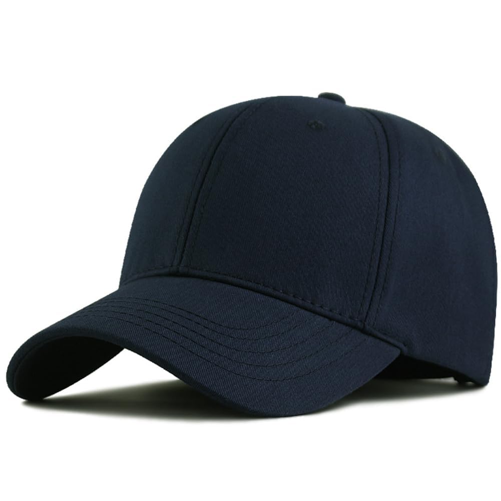 Movocaty Premium 100% Baumwolle Strukturierte Baseballkappe Verstellbare Passform für Größere Köpfe Ergonomisches Design Klassische Stilvolle Herren Baseballkappe