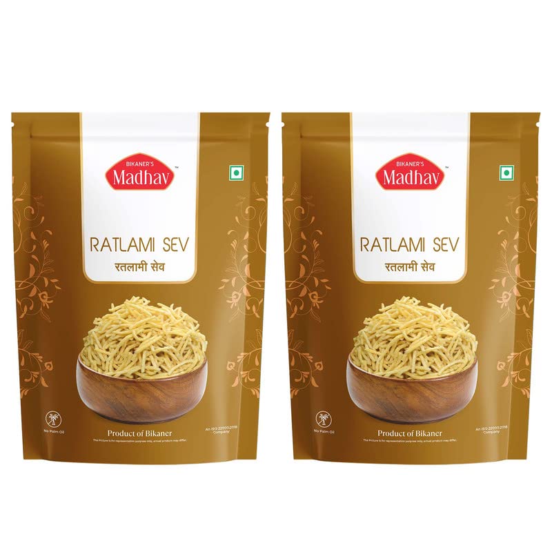 See full amazon price history chart for Bikaners Madhav Ratlami Sev | 800Gm Pack Of 2 | Handmade | No Palm Oil | Perfect For Snacking | Authentic Indian Snack Bikaners Madhav Ratlami Sev | 800Gm Pack Of 2 | Handmade | No Palm Oil | Perfect For Snacking | Authentic Indian Snack (B0C2N74DQQ) Amazon Price History, Amazon Price Tracker