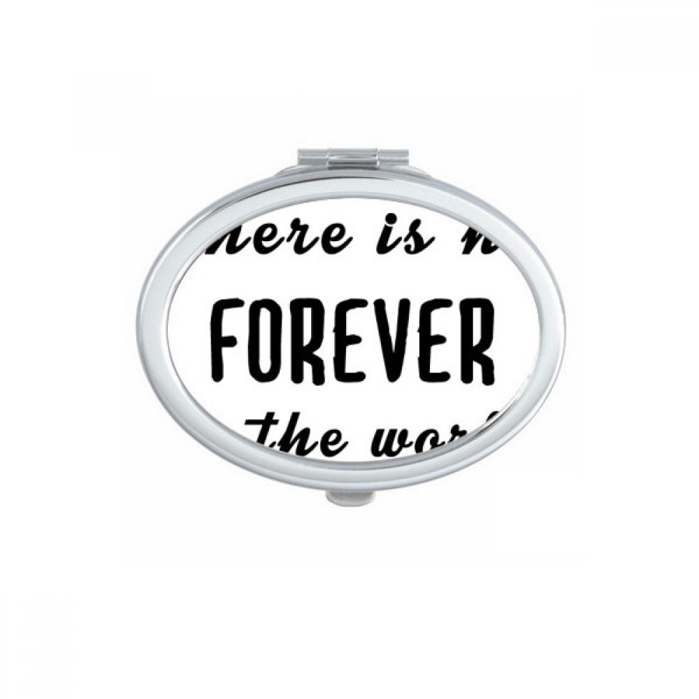 Miroir de poche portable avec citation poétique, le cadeau mignon pour femme