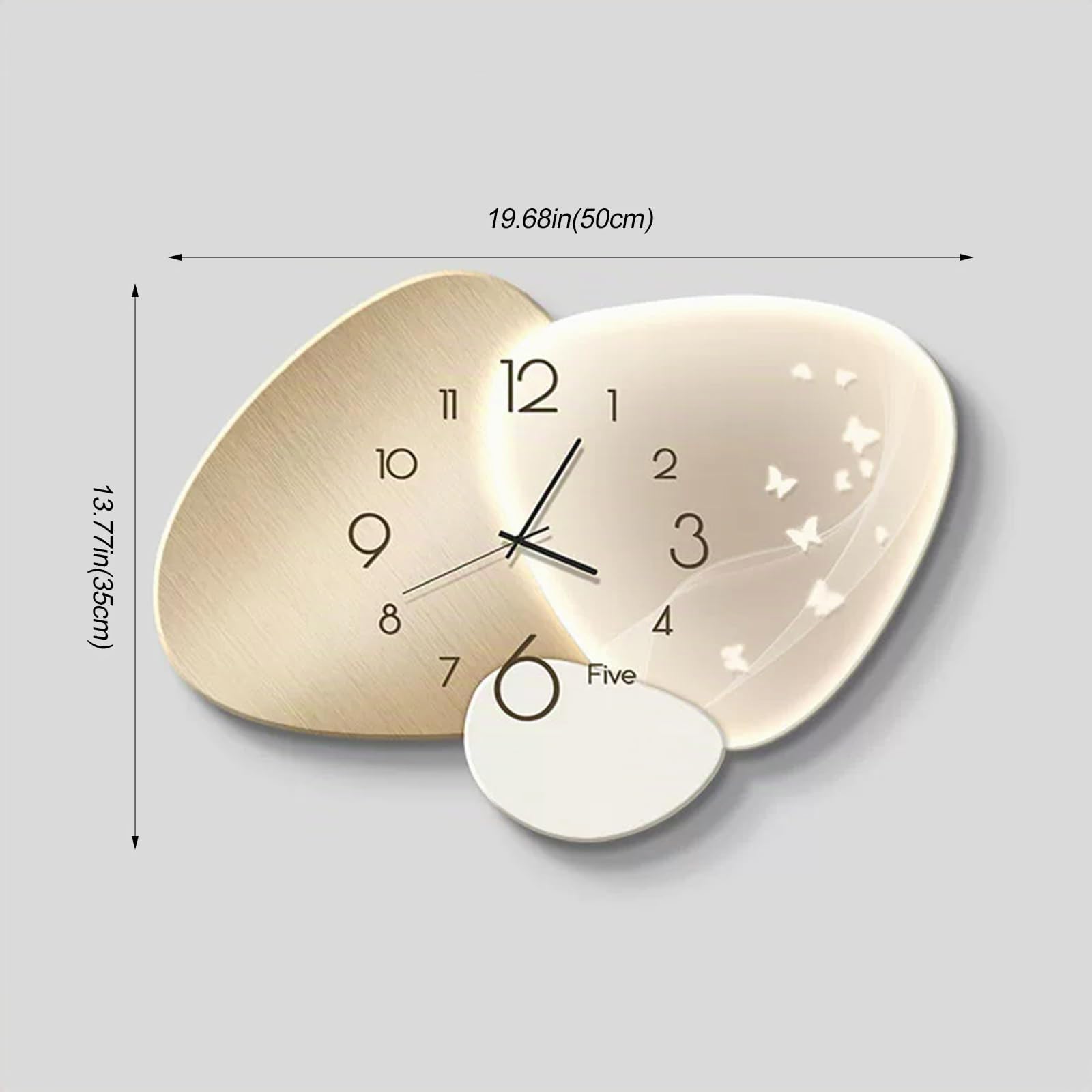 Ergocar Orologio Da Parete Silenzioso In Stile Nordico Moderno Ceramica Cristallina Ad Alta Definizione Impermeabile Alimentato a Batteria Decorativo Per Scuole, Soggiorni, Uffici, Camere Da Letto