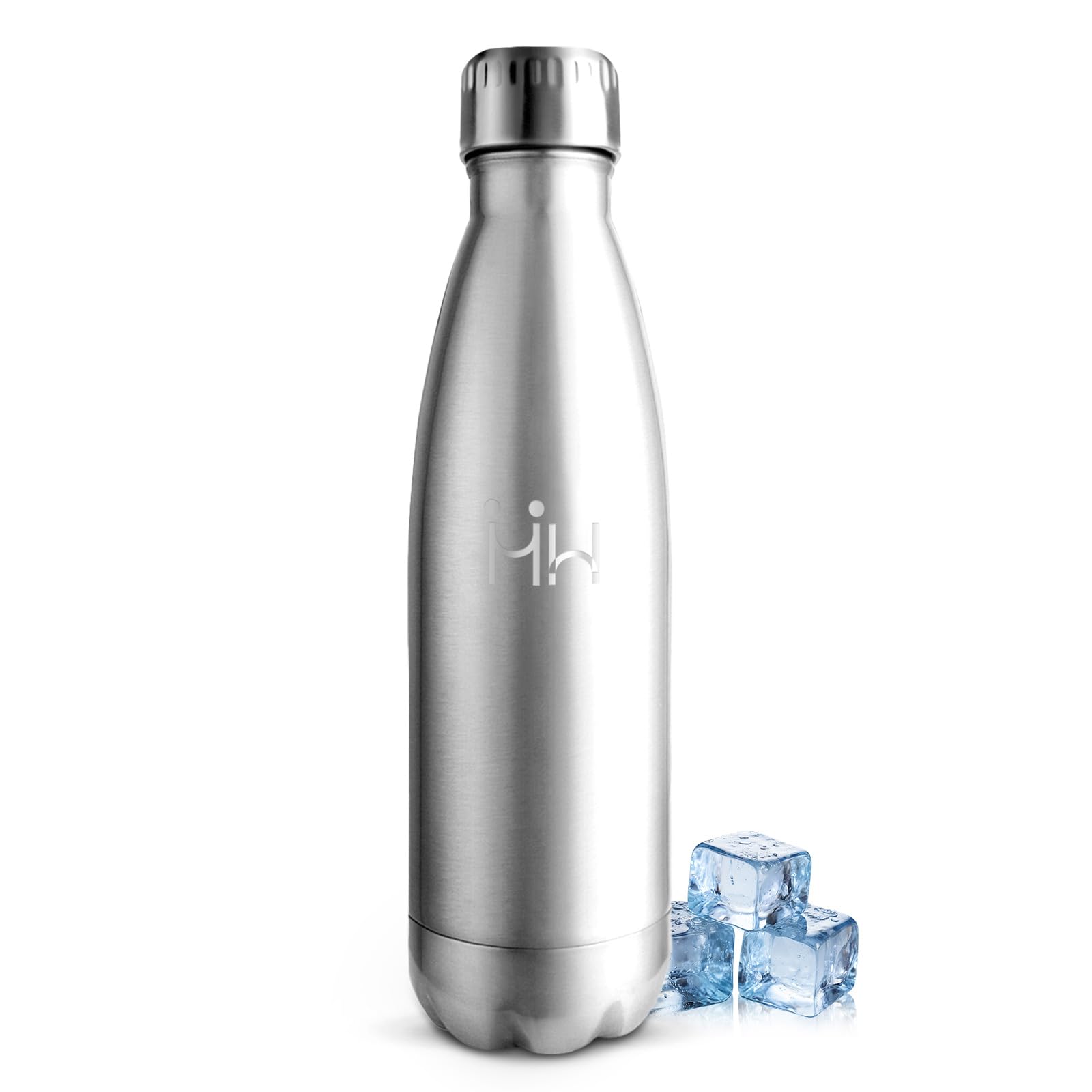 Stainless Steel Water Bottle, 750 ml, Thermos Flask, BPA-Free, Sports Water Bottle, Leak-Proof Water Bottle, Suitable for Carbonated Drinks, Thermos Flask for Fitness, Gym, Stainless Steel