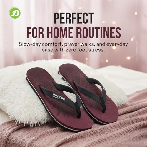 Image of DOCTOR EXTRA SOFT House Slipper for Women's Care Durable | Orthopaedic & Diabetic | Lightweight| Comfortable Footbed |Slippers for Girls & Ladies Daily Use D-05