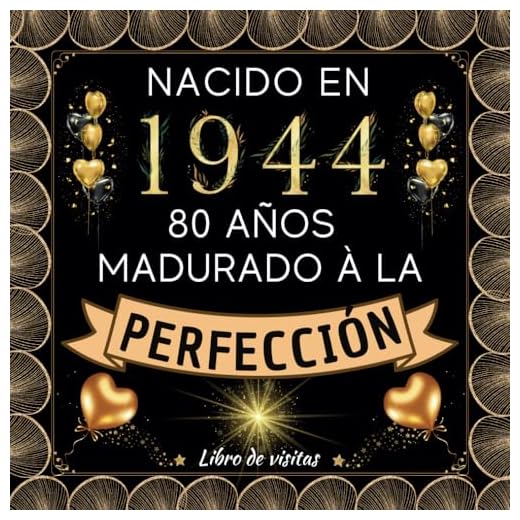 Libro de Visitas 80 Años: Regalo de cumpleaños para hombre y mujer | 100 páginas para firmas, dedicatorias, recuerdos, felicitaciones y fotos de los invitados.