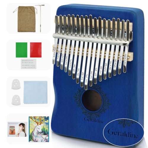 Image of Kalimba Thumb Piano 17 Key,Mbira Instrument,Musical Gift for Kids & Adults
