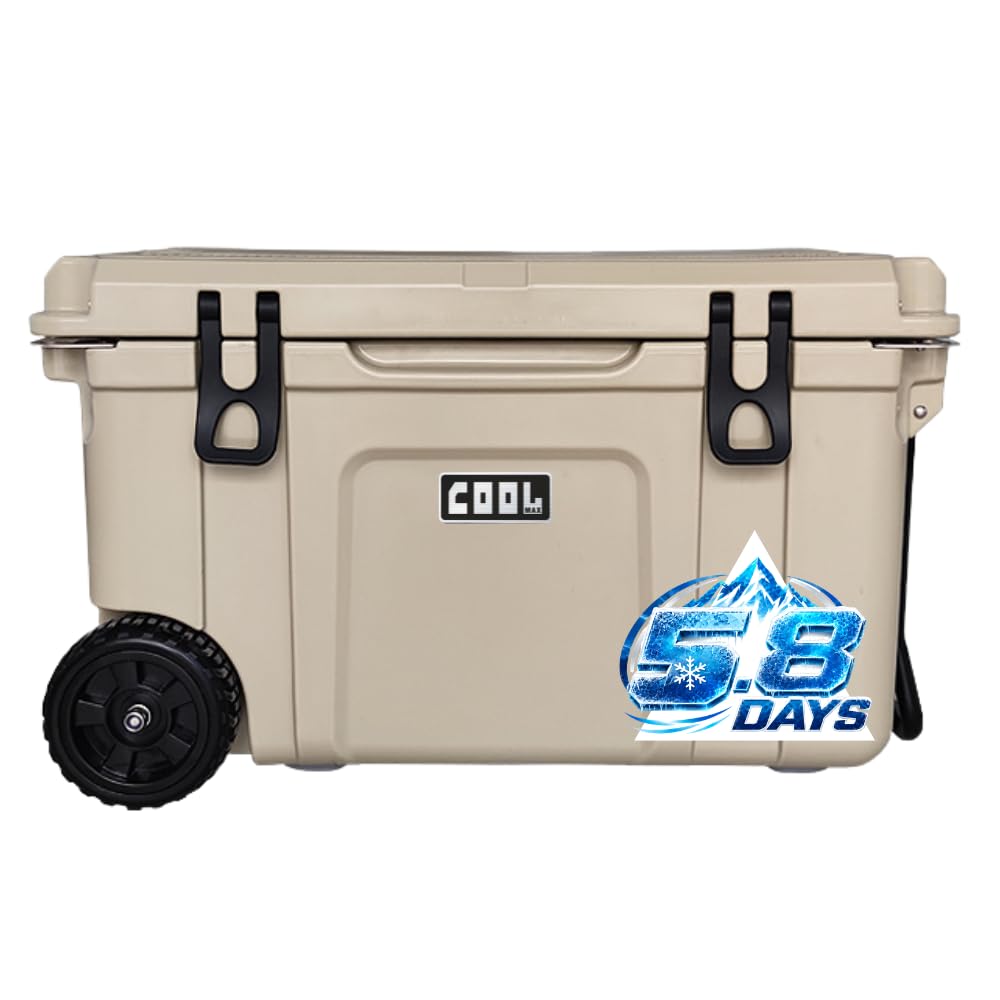 Amazon | クールマックス クーラーボックス（ 55L/58QT） ベージュ