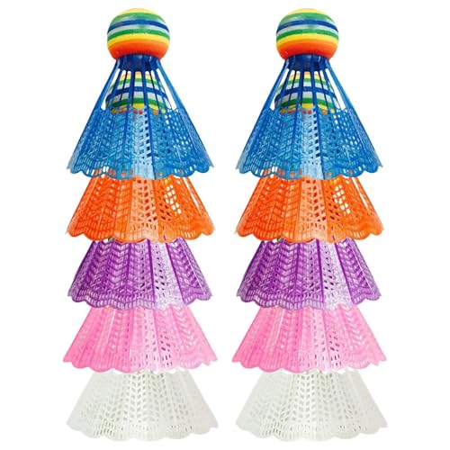 Prevenire danni alla tua racchetta: progettata per giovani giocatori e principianti, la maniglia ergonomica e le dimensioni del nostro set di badminton arcobaleno facilitano il tocco con precisione, garantendo un gioco senza preoccuparsi di danneggiare la tua racchetta