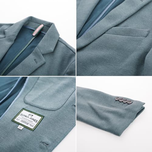 Image of PJ PAUL JONES Men's Casual Knit Blazer Suit Jackets Two Button Lightweight Unlined Sport Coat
