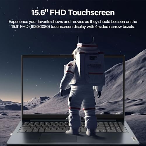 Image of Lenovo IdeaPad 1 Touchscreen Laptop, 15.6 inch FHD(1920 * 1080), Intel Core i5-1335U, 8GB RAM, 512GB SSD, HDMI, SD Card Reader, Webcam, Wi-Fi 6, Win 11 Home, Abyss Blue, Bundle with ML101 Wireless Mouse