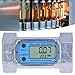 Turbine Flow Meter, Industrial 2In Valve Digital End Turbine Meter Electronic Digital Fuel Liquid Water Gas Oil Flowmeter 2In 2.3V‑3.3V Llw‑50 for Measure Kerosene Gasoline