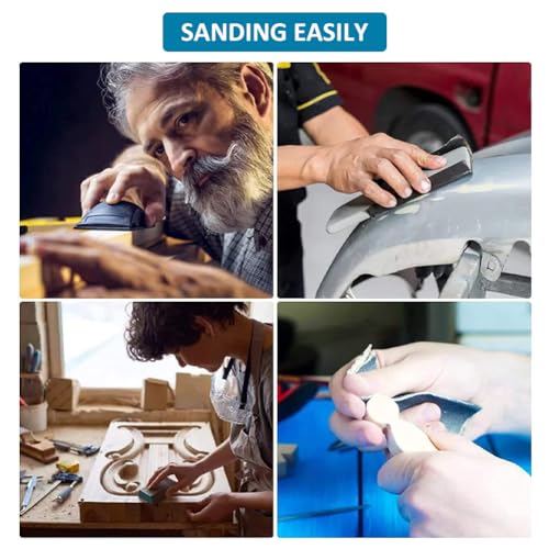 Schleifpapier,Schleifpapier Set,Fein 120-3000 Sandpaper,Nass und Trocken Schmirgelpapier,Trockenes Nasss Chleifpapier,für Autos,Holzarbeiten,Farbe,Kunsthandwerk,Metalle