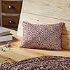 VHC Brands Custom House Burgundy Tan Jacquard Pillow 95×14