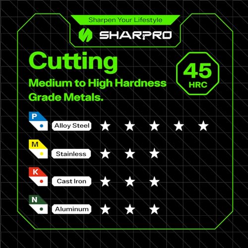 Image of 10MM End Mills 10MM Shank, 3 Flute Carbide Square Endmill, Upcut Spiral CNC Router Bits for Alloy Steel, Aluminum, Metal and Stainless Steel