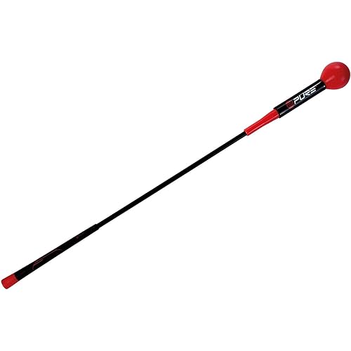 Pure2Improve Tempo Trainer Flexible Shaft Golf Swing Trainer Improving Swing Tempo and Fluidity, and Achieving Greater Distance and Accuracy - 40” and 48” Lengths Available