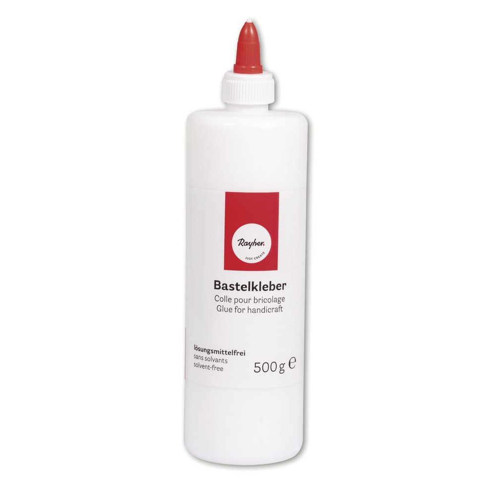 RAYHER 3340900 Craft Glue Bottle 500 g with Dosierver Lock, White