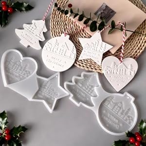 Hukuma HU-Christmas Mould 2pcs Weihnachten Gießformen Set
