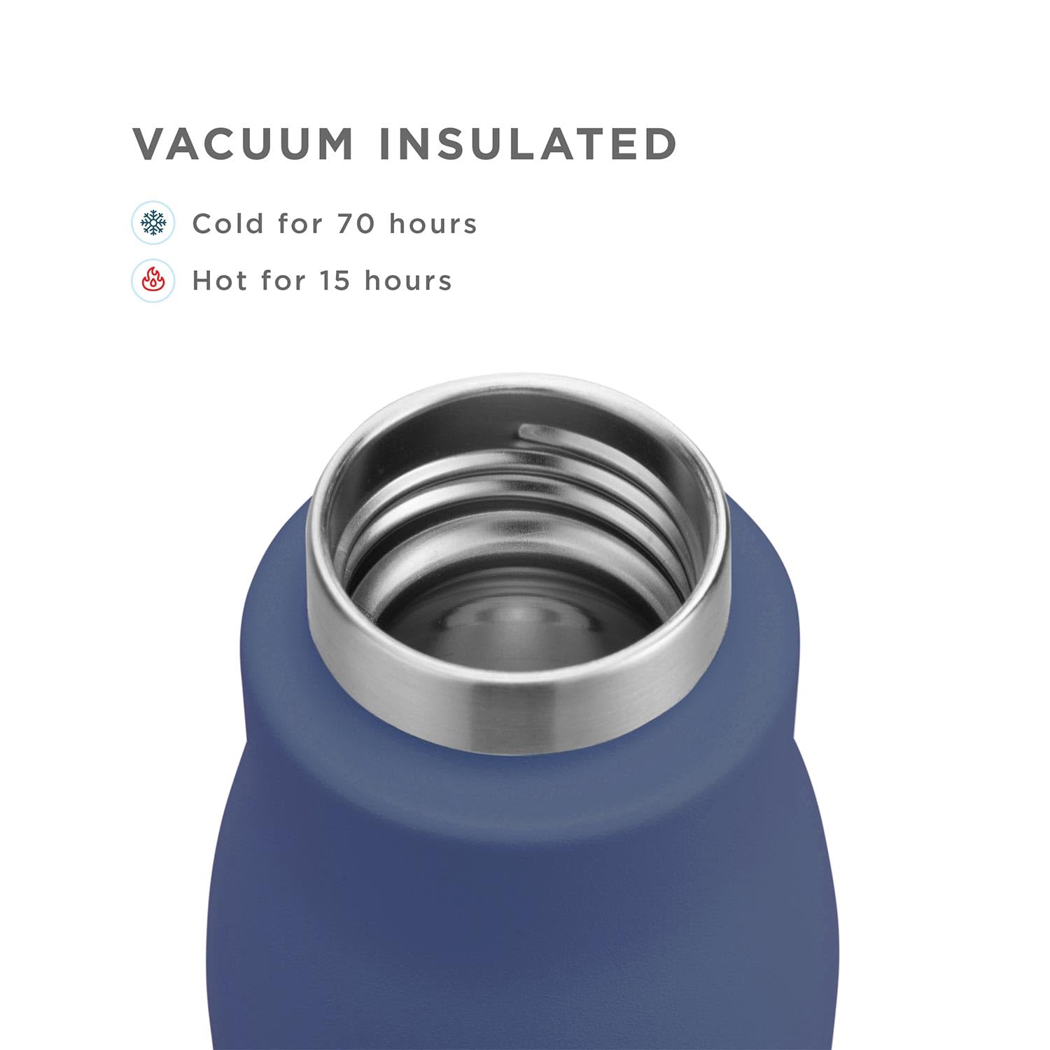 ZOKU - Botella Acero Inoxidable 750 ml PC Azul Marino