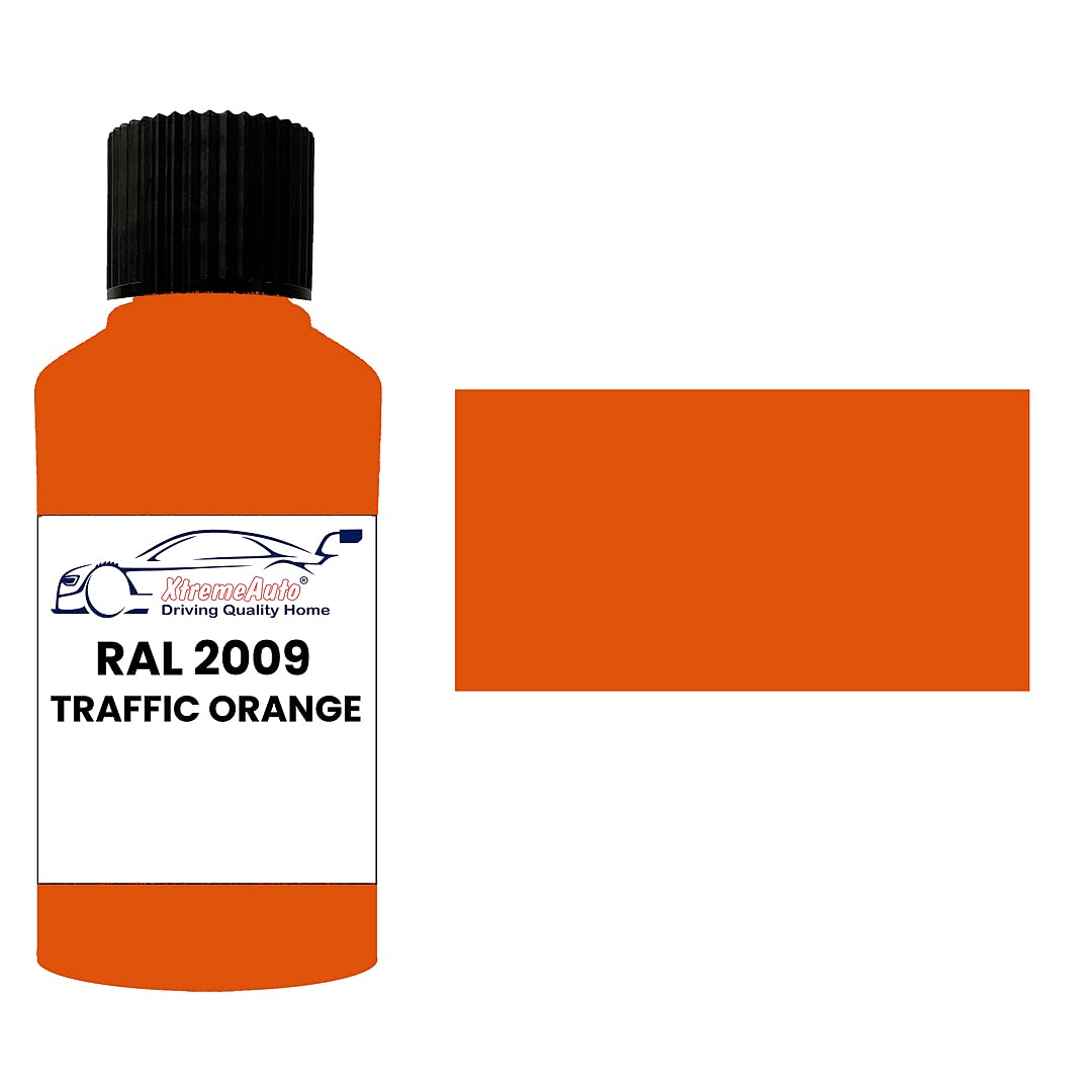 Xtremeauto Orange Ral 2009 Traffic Gloss Touch Up Paint Brush Repair Scratch Upvc Pvc Metal Wood