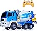 RC Bétonnière Modèle Camion Grande Taille Simulé Ingénierie Mélangeur Camion 2.4GHz 1:20 Simulation Camion Voiture Télécommande Ingénierie Véhicule Jouet Cadeau pour Enfants Enfants (Taille : 2 batter