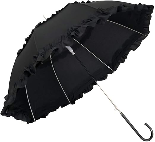 Amazon Nimei258 フリルピコレース 傘 かわいい ジャンプ 晴雨兼用 爽やかな 長傘 ブラック F 長傘 通販 Amazon Nimei258 フリルピコレース 傘 かわいい ジャンプ 晴雨兼用 爽やかな 長傘 ブラック F 長傘 通販