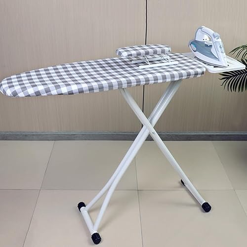 Tabla de planchar plegable para el hogar de altura ajustable, estante de planchado vertical profesional, mesa de planchar con soporte de metal,