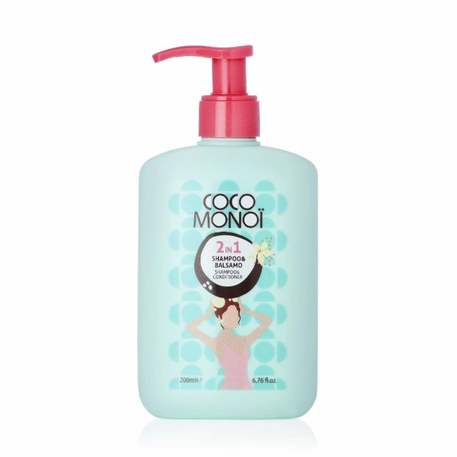 Maschera Capelli 3in1 con Olio di Cocco e Monoi – Idratante, Nutriente e Riparatrice – Vaso 250 ml – Trattamento Capelli Secchi, Sfibrati o Crespi (Maschera+Shampoo)