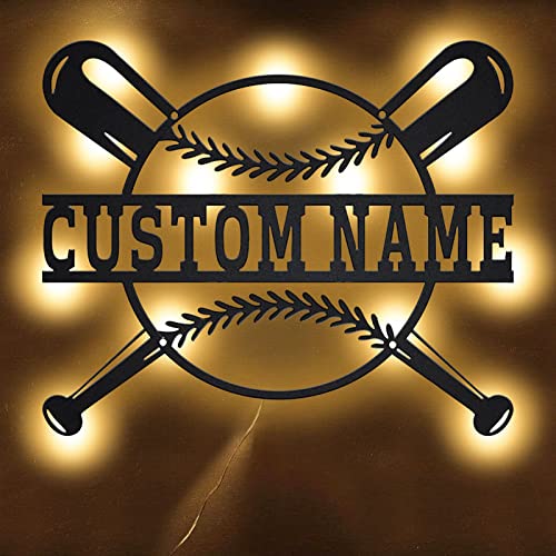 Lámpara de noche LED con nombre personalizado 7 colores
