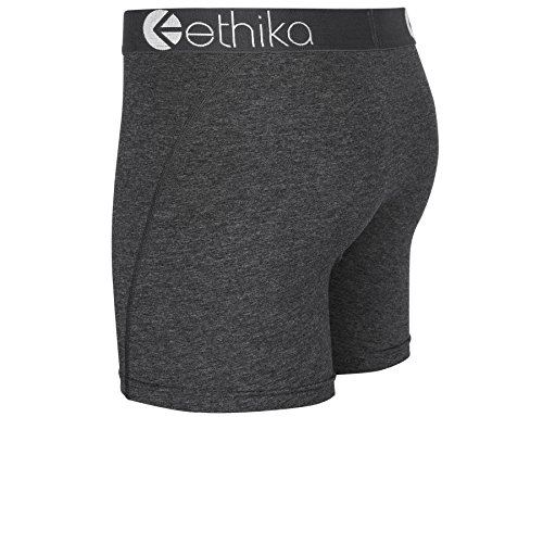 Ethika Mens MID Boxer Brief | *Solids* Modal - Dark Heather2