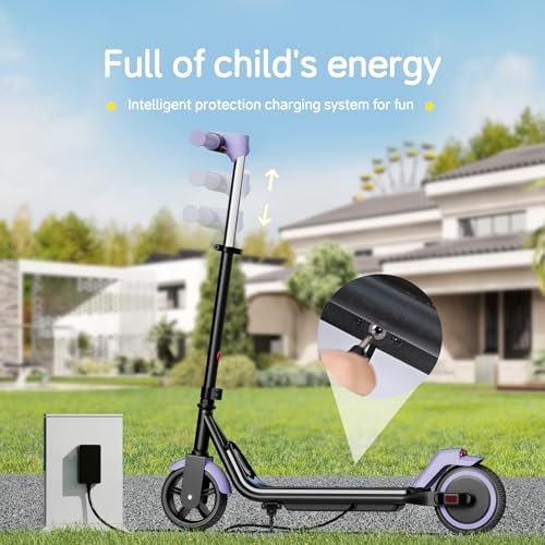 Image of ECOROAD EK6 Kids Electric Scooter for 6-12, 3 /6 /10mph Speeds for Ultimate Comfort & Adjustable Height, 150W & Dual Brake Safety Electric Scooter, for Outdoor Play, Park Rides (Rider:3.9-5.2 FT)