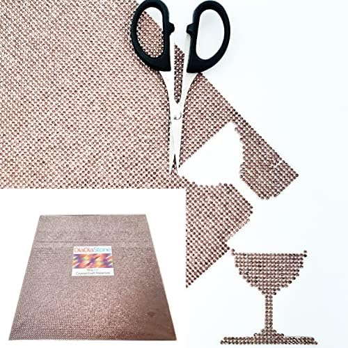 DiaDiaStone Iron on Rhinestone Sheet Glass Gem Material Hotfix Heat ...