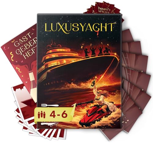 MORD bei Tisch Krimidinner für Zuhause - 4 bis 6 Personen - Der Luxusyacht Fall - Das Krimi Spiel ab 16 Jahren Ideal als Krimi Dinner für eine mörderische Dinnerparty